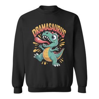 Dramasaurus Drôle T-Rex Dinosaure Dessin Animé Tantrum Humour Sweater e - Cadeauxyz