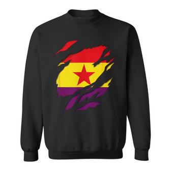 Drapeau 2Ème République Espagnole Effet Tridimensionnel 3D Sweater e - Cadeauxyz