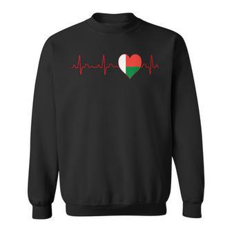 Drapeau Madagascar Heartbeat Ecgouvenir National Patriotique Sweater e - Cadeauxyz