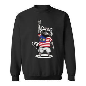 Drapeau Malaisien Raton Laveur Drôle Malaisie Sweater e - Cadeauxyz