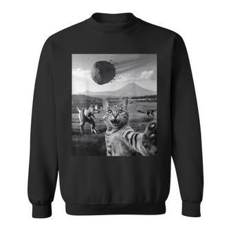 Drôle Chatelfie Dinosaure Météore Astéroïde Curieux T-Rex Sweater e - Cadeauxyz
