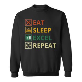 Eatleep Excel Repeat Lustigerintage Retro Excel Sweatshirt - Geschenkecke