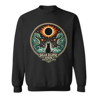 Eclipseolar España 2026 Gato Astronomíaiaje Arte Camisa de entrenamiento - Regaloses