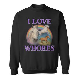 Me Encantan Las Putas Desquiciadas Gen Z Brainrot Humor Oscuro Meme Cringe Camisa de entrenamiento - Regaloses