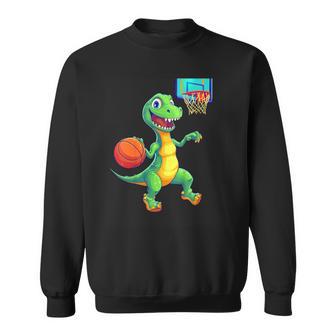 Enfant Dinosaure Joueur De Basket Pour Enfants Sweater e - Cadeauxyz