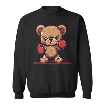 Ensemble Ours En Peluche En Colère Et Gants De Boxe Sweater e - Cadeauxyz