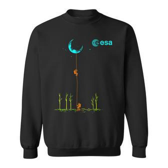 Esa Astronautas Cuerda Escalando A La Luna Camisa de entrenamiento - Regaloses