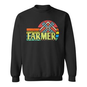 Estilo Retro Granjero Con Orgullo Rural Molino Camisa de entrenamiento - Regaloses
