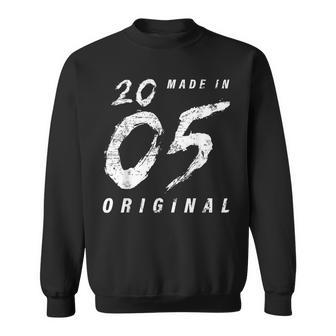 Fabriqué En 2005 Original Distressed Grunge Anniversaire 2005 Sweater e - Cadeauxyz