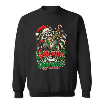Feliz Mapache Ligeramente Desquiciado Navidadacaciones Humor Camisa de entrenamiento - Regaloses