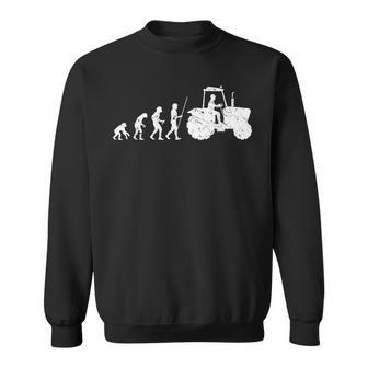 Fermier Tracteur Agriculture Agriculteur Evolution Sweater e - Cadeauxyz