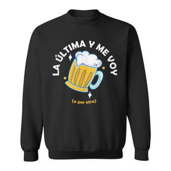 Frase Divertida La Última Cerveza Y Meoy In Mangas Camisa de entrenamiento - Regaloses