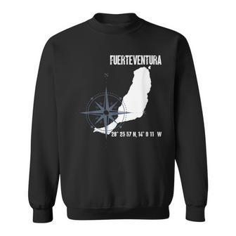 Fuerteventura Isla Atlántica Coordenadas Mapaacaciones Camisa de entrenamiento - Regaloses