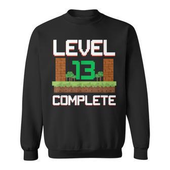 Gamer Kinder 13 Geburtstag Jungen 13 Jahre Level Complete Sweatshirt - Geschenkecke