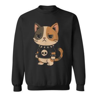 Gato Punk Gótico Camisa de entrenamiento - Regaloses