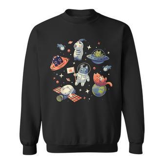 Gatos En El Espacio Haciendo Negocios De Gatito Camisa de entrenamiento - Regaloses