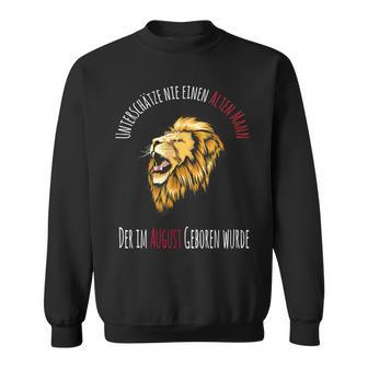 Geburtstagternzeichen Löwe Für Einen Mann Geschenk Sweatshirt - Geschenkecke