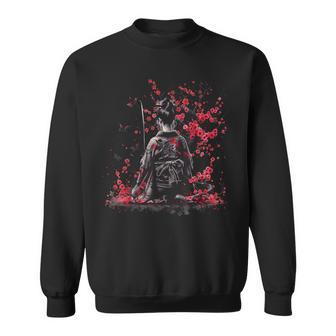 Geisha Japonaiseamouraï Japonaiseakura Fleur De Cerisier Sweater e - Cadeauxyz