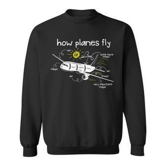 Come Gli Aereiolano Divertente Regalo Pilota Di Ingegneria Aerospaziale Felpa - Novitaregali