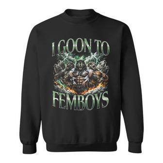 I Goon To Femboys Diseño De Transformación De Hombre Lobo Camisa de entrenamiento - Regaloses