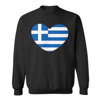 Griechenland Flagge Herz Ich Liebe Griechenland Sweatshirt - Geschenkecke