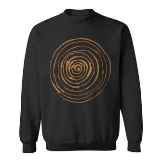 Grungepiral Abstract Natureintage Y2k Earthy Bleach Felpa - Novitaregali