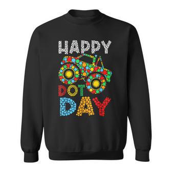 Happy Dot Day Monster Truck Polka Dotted Boys Kids Sweatshirt | Seseable UK