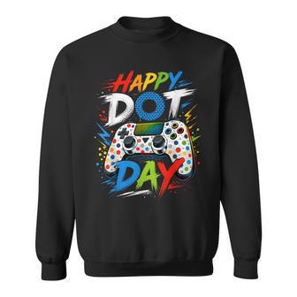 Happy Dot Day Video Game Colorful Polka Dot Gamer Boy Kids Sweatshirt | Seseable UK