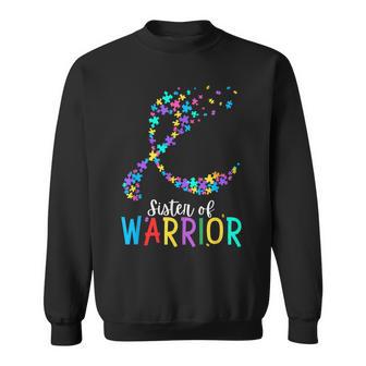 Hermana Del Guerrero Autismo Concientización Puzzle Cinta Hermana Camisa de entrenamiento - Regaloses