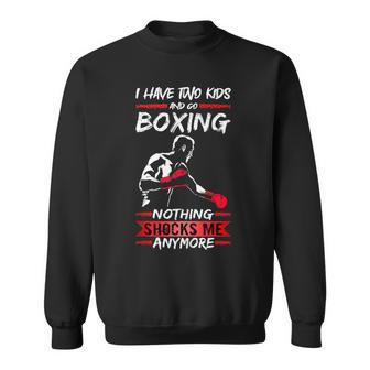 Hombre Boxer Fighter Gym Tengo Dos Niños Y Ir Entrenamiento De Boxeo In Mangas Camisa de entrenamiento - Regaloses