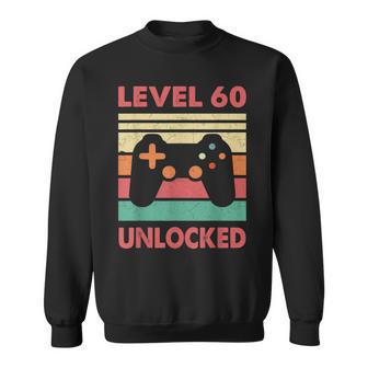 Hombre Nivel 60 Desbloqueado –Intage 60 Cumpleaños Gaming Gamer Retro Camisa de entrenamiento - Regaloses