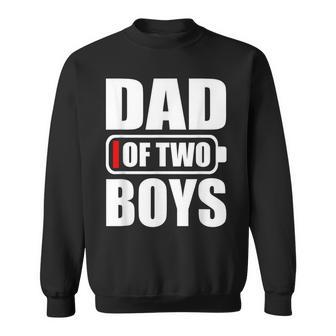 Hombres Papá De 2 Niños Dos Hijos Día Del Padre Camisa de entrenamiento - Regaloses