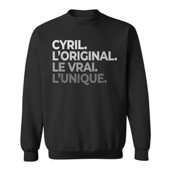 Homme Cyril L'original Lerai L'unique Humour Fête Des Pères Sweater e - Cadeauxyz