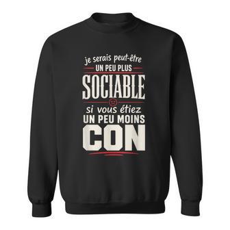 Homme Humour Travail Cadeau Original Antisocial Sweater e - Cadeauxyz