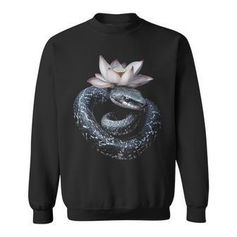 Illustration De Fleur Deerpent Motif Animal Lover Illustrationerpent Sweater e - Cadeauxyz