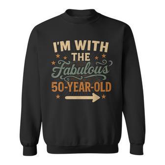 I'm With The 50 Year Old Easy Matching Halloween Costume Sweatshirt | Seseable UK