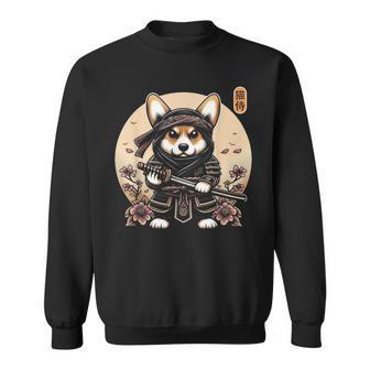 Japonésamurai Ninja Corgi Tatuaje Japonés Arte Kawaii Camisa de entrenamiento - Regaloses