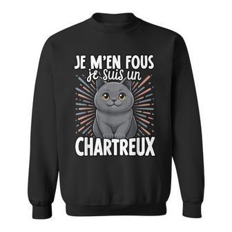 Je Fous Jeuis Un Chartreux Chartreux Doux Sweater e - Cadeauxyz