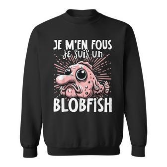 Je M’En Fous Jeuis Un Blobfish Mignon Blobfish Sweater e - Cadeauxyz