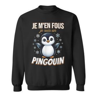 Je M'en Fous Jeuis Un Pingouin Animal Polaire Enfant Drôle Sweater e - Cadeauxyz