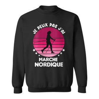 Je Peux Pas J'ai Marche Nordiqueintage Humour Sweater e - Cadeauxyz