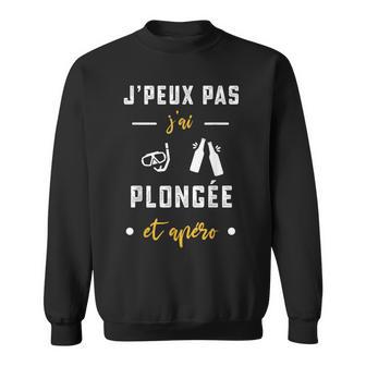 Je Peux Pas J'ai Plongée Tuba Et Apéro Humour Plongée Tuba Sweater e - Cadeauxyz