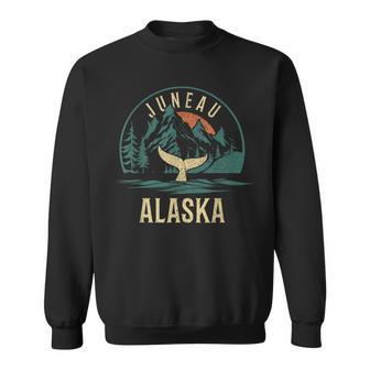 Juneau Alaska Whale Watching Vintage Pride Souvenir Sweatshirt - Thegiftio UK