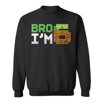 Kids 6Th Birthday Boy Bro I’M 6 Year Old Gamer Pixel Number Sweatshirt - Thegiftio UK