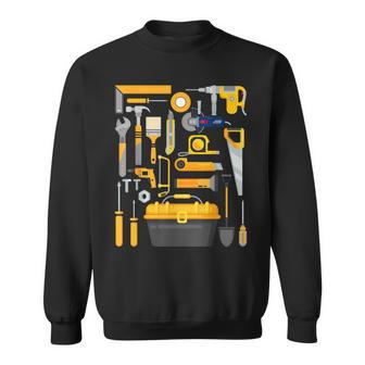 Kids Handyman Tools Kids Hammer Saw Screwdriver Sweatshirt - Thegiftio UK