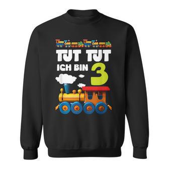 Kinder Ich Bin 3 Zug Tut Tut 3 Geburtstag Eisenbahner Sweatshirt - Geschenkecke