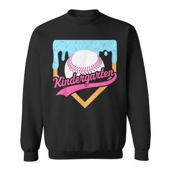Kindergarten Baseball First Day Of School Ice Cream Sweatshirt - Thegiftio UK