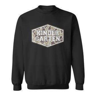 Kindergarten Retro Camo Back To School Sweatshirt - Thegiftio UK