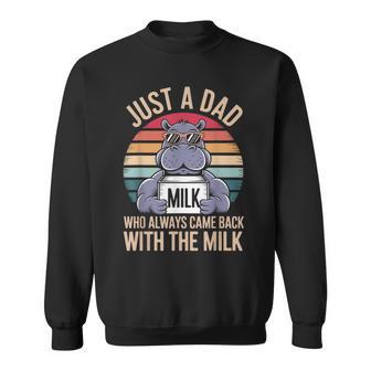 Lait Pour Papa Hippo Pour La Fête Des Pères Sweater e - Cadeauxyz