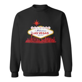 Las Vegas Skyline Retro Vintage Travel Souvenir Sweatshirt | Seseable UK
